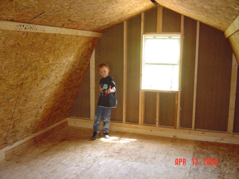 upstairs storage building