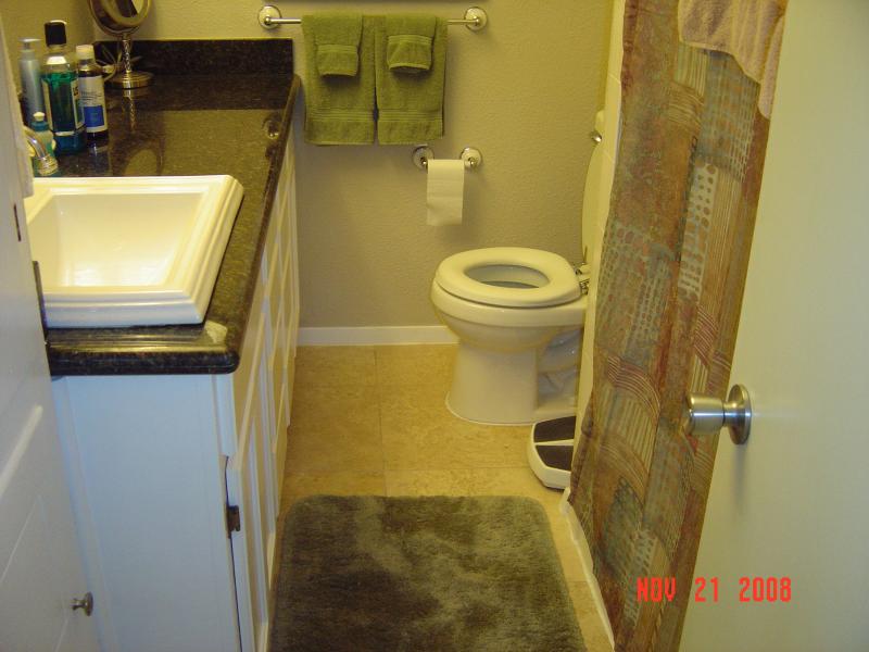 bathroom remodel completed